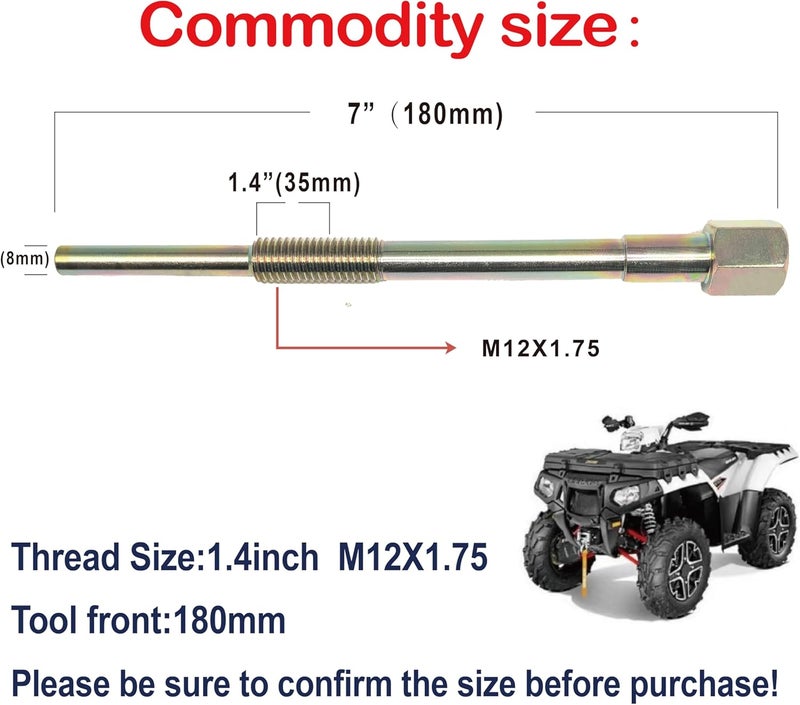 LAMBIS 3 Sets Primary & Secondary Clutch Puller for Can Am Commander/Renegade/Outlander/Defender/Maverick, Hardened Alloy Steel can be Reused.Replaces 529-035-746,529-000-064 PCP-15 - Image 3